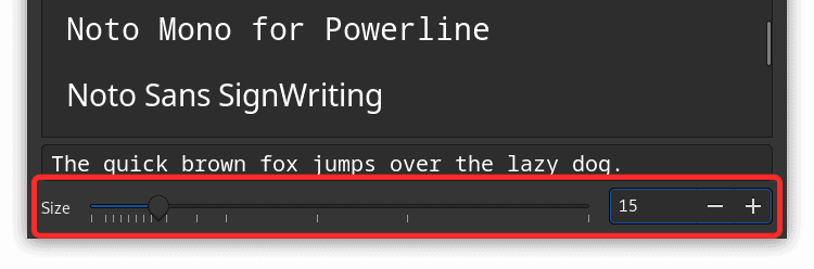 change font size in gnome terminal