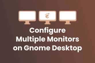 configure multiple monitors on gnome desktop
