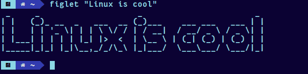 display ascii text art using figlet