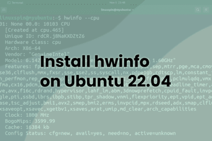 install hwinfo on ubuntu 22.04