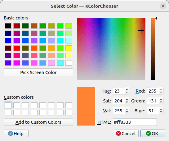 kcolorchooser main interface